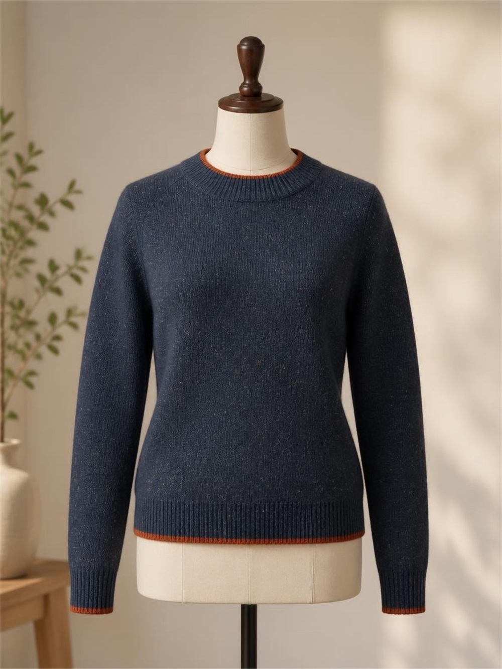 J. Jill Pure Jill Cotton Blend Knit Navy Blue Sweater [Size XL]. NWT - Picture 9 of 13